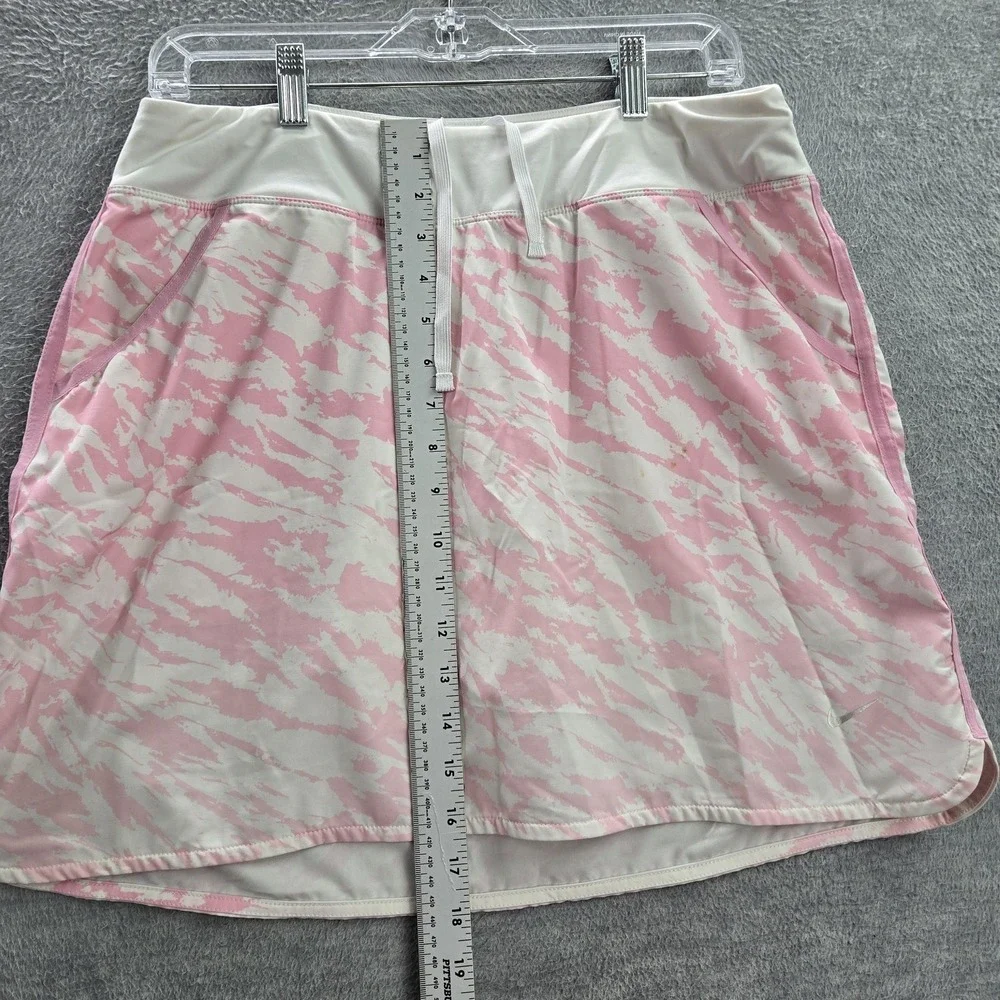 Nike Golf Women Skirt M Pink Skort Geometric Activewear‎ Logo Perforated